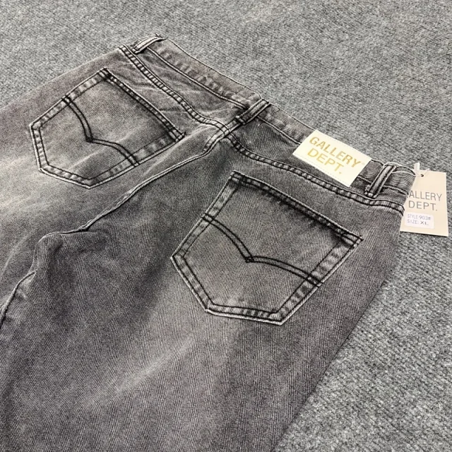 Unbranded Jeans Washed Flared with Contrast Side Panels and Raw Hem product detail image 35