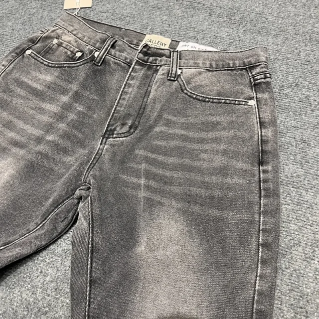Unbranded Jeans Washed Flared with Contrast Side Panels and Raw Hem product detail image 23