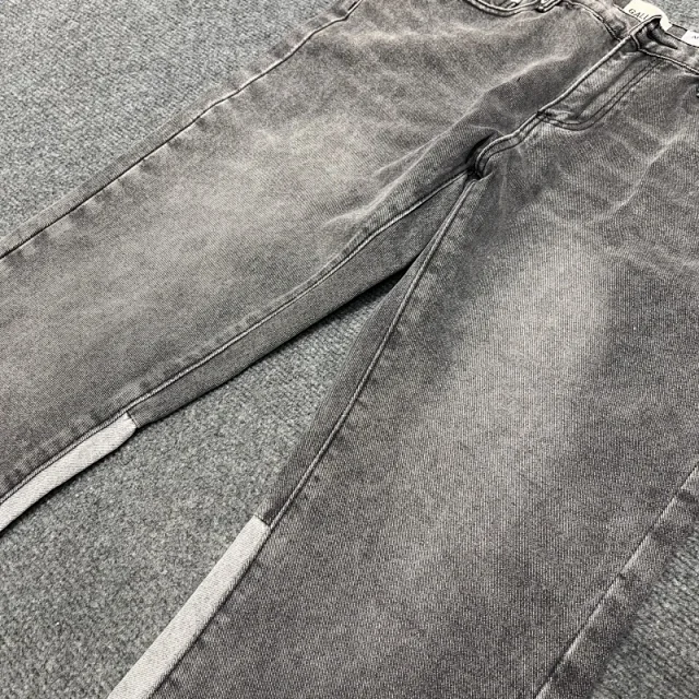 Unbranded Jeans Washed Flared with Contrast Side Panels and Raw Hem product detail image 31