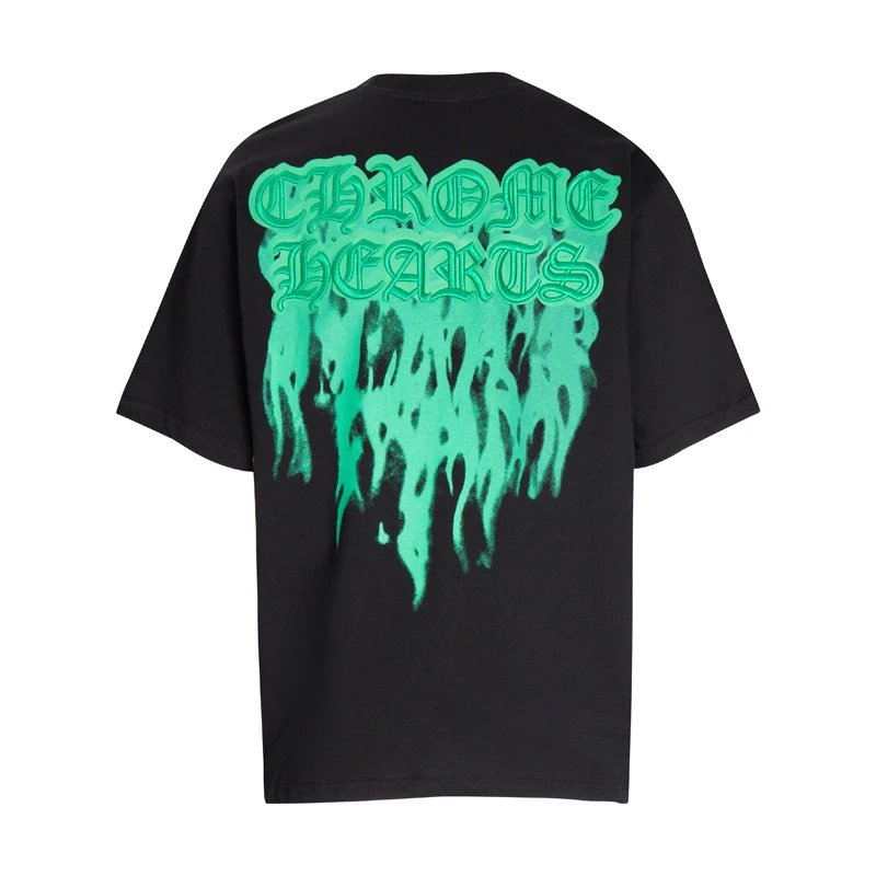 Chrome Hearts T-Shirts Graphic Cross Print — 6047 black