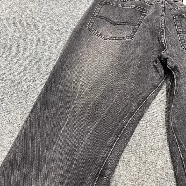 Unbranded Jeans Washed Flared with Contrast Side Panels and Raw Hem product detail image 11