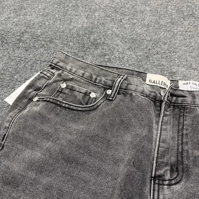 Unbranded Jeans Washed Flared with Contrast Side Panels and Raw Hem product detail image 33