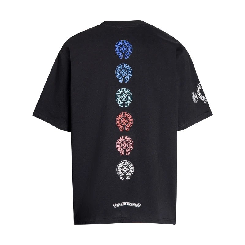 Chrome Hearts T-Shirts Graphic Cross Print — 6048 black