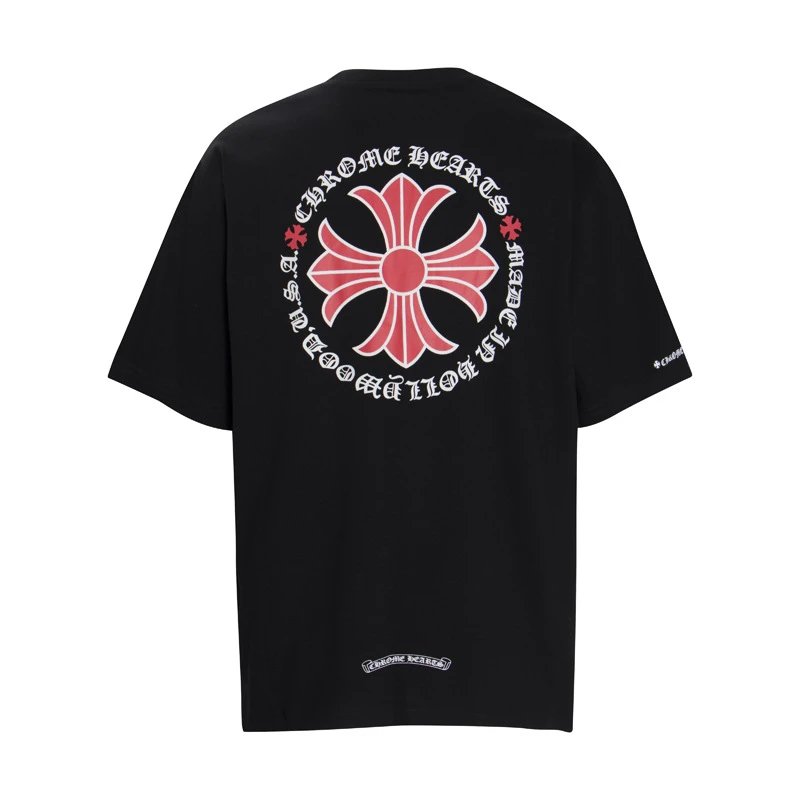 Chrome Hearts T-Shirts Graphic Cross Print — 6001 black