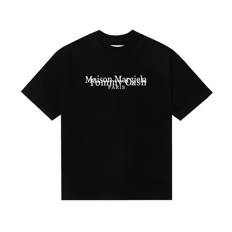 Maison Margiela T-Shirts Short-Sleeve Graphic Print T-Shirt — 610 Black