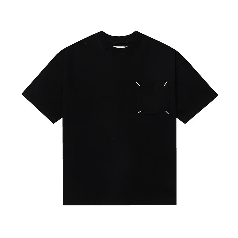Maison Margiela T-Shirts Short-Sleeve Graphic Print T-Shirt — 619 Black