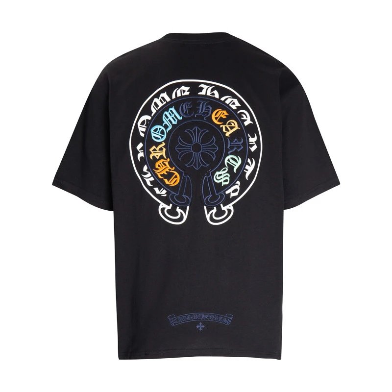 Chrome Hearts T-Shirts Graphic Cross Print — 6038 black