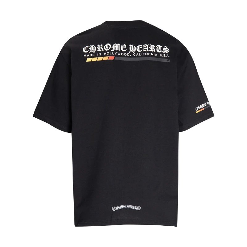 Chrome Hearts T-Shirts Graphic Cross Print — 6051 black