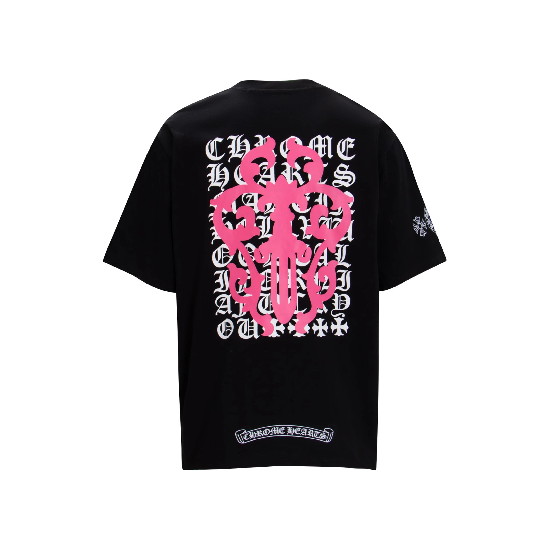 Chrome Hearts T-Shirts Graphic Cross Print — 6025 black