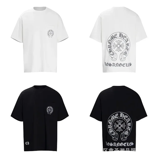Chrome Hearts T-Shirts Graphic Cross Print product detail image 4