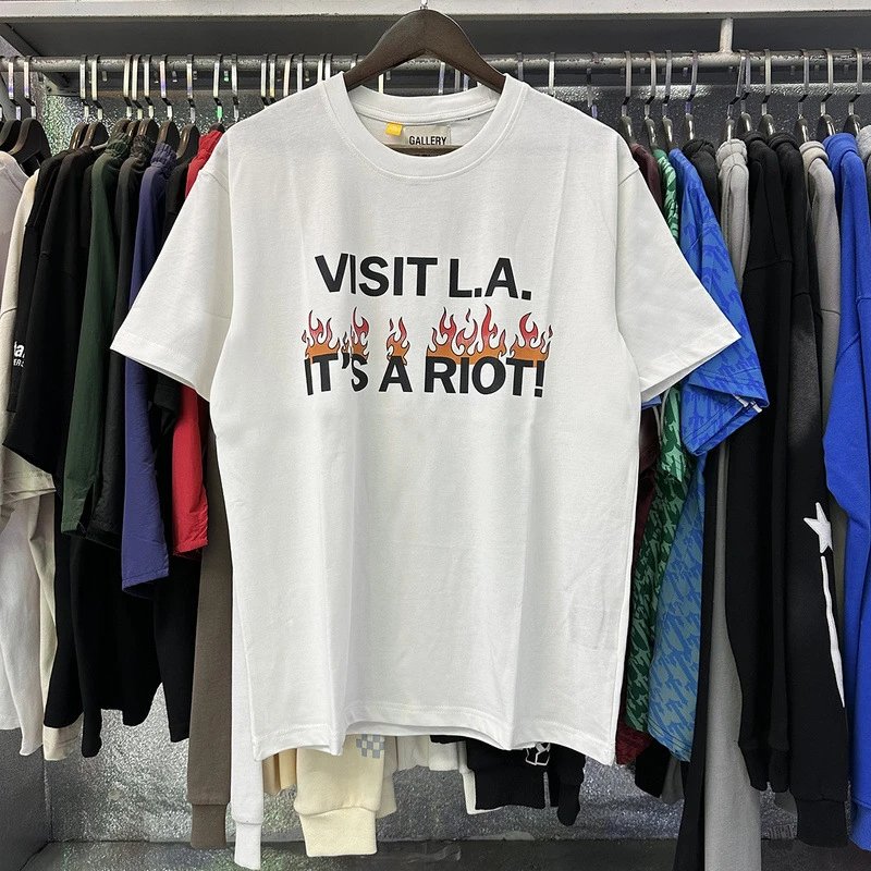 Gallery Dept. T-Shirts Short-Sleeve Graphic Print — LHG 358 white