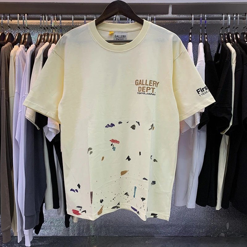 Gallery Dept. T-Shirts Short-Sleeve Graphic Print — 6007 apricot color