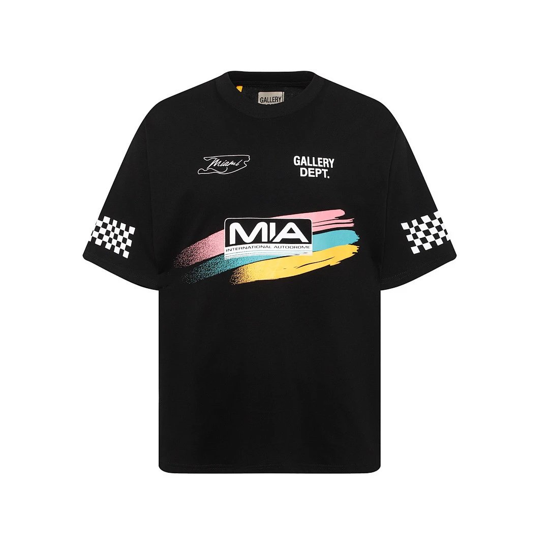 Gallery Dept. T-Shirts Short-Sleeve Graphic Print — D 3217 Black