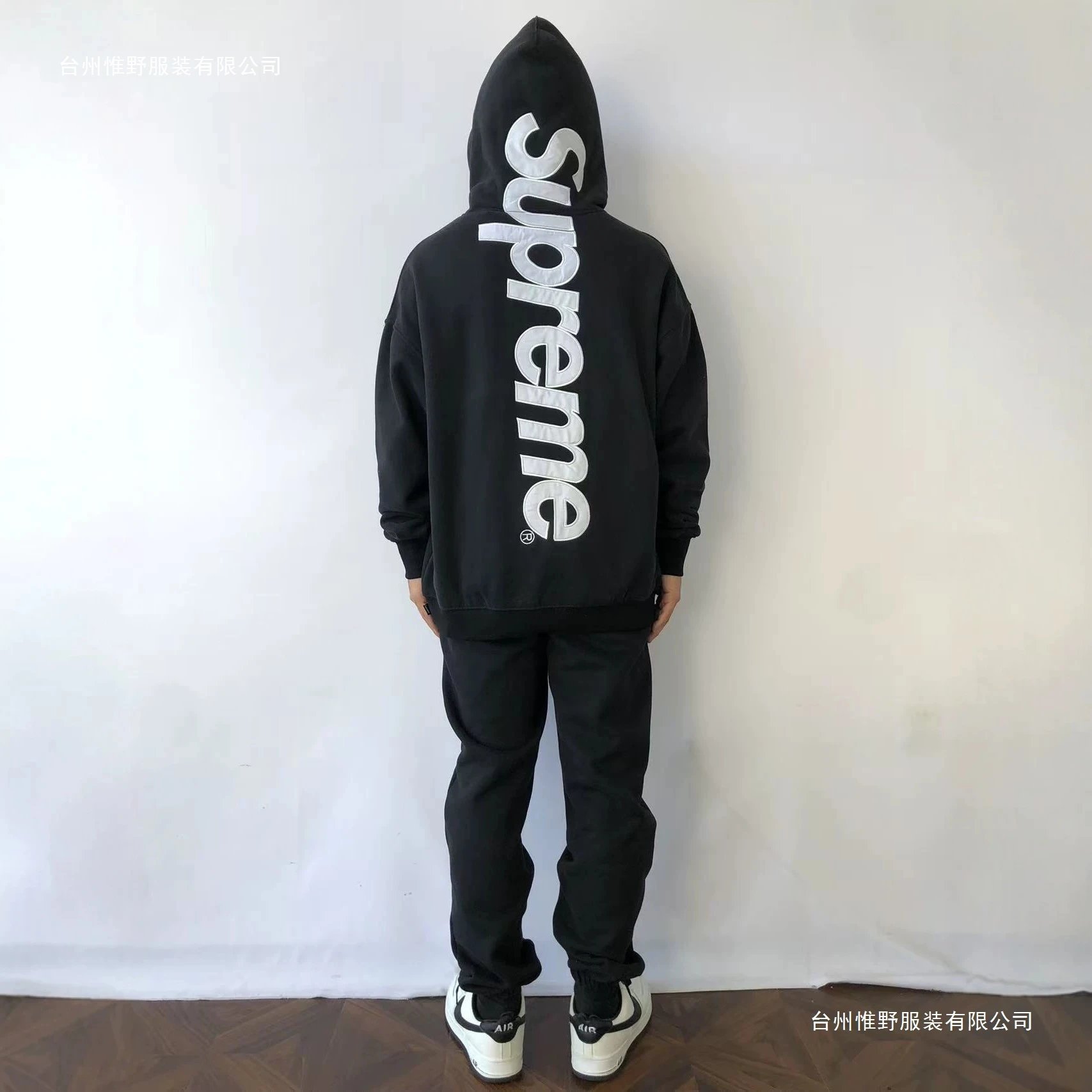 Supreme Hoodies & Sweatshirts Pullover hoodie with vertical back logo print image 5
