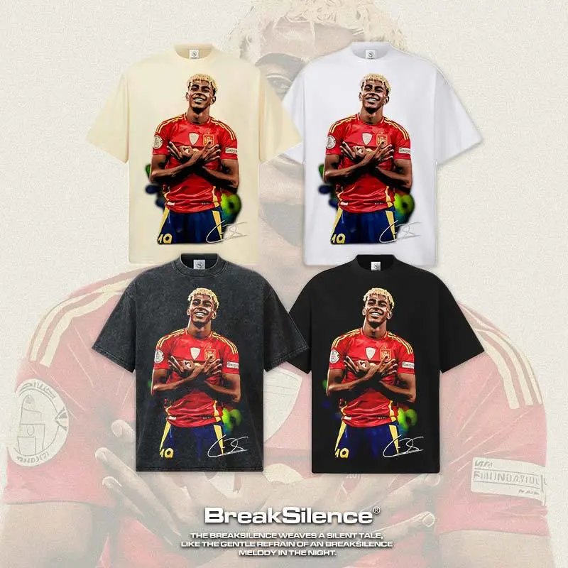 Unbranded T-Shirts Oversized short-sleeve graphic football player print image 5