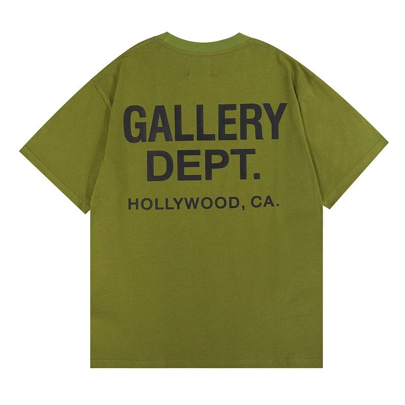 Gallery Dept. T-Shirts Short-Sleeve Graphic Print — 6001 army green