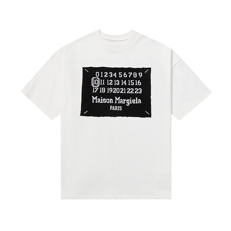 Maison Margiela T-Shirts Short-Sleeve Graphic Print T-Shirt — 608 White