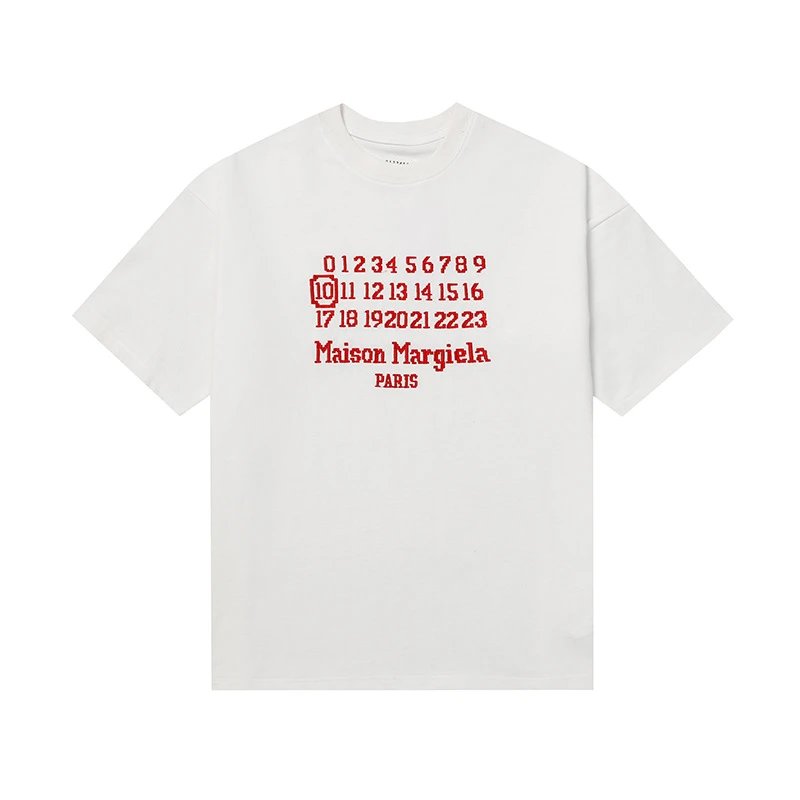 Maison Margiela T-Shirts Short-Sleeve Graphic Print T-Shirt — 607 White