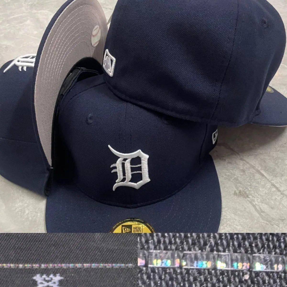 New Era Hats 59FIFTY Fitted Baseball Cap — Tigers Team 1