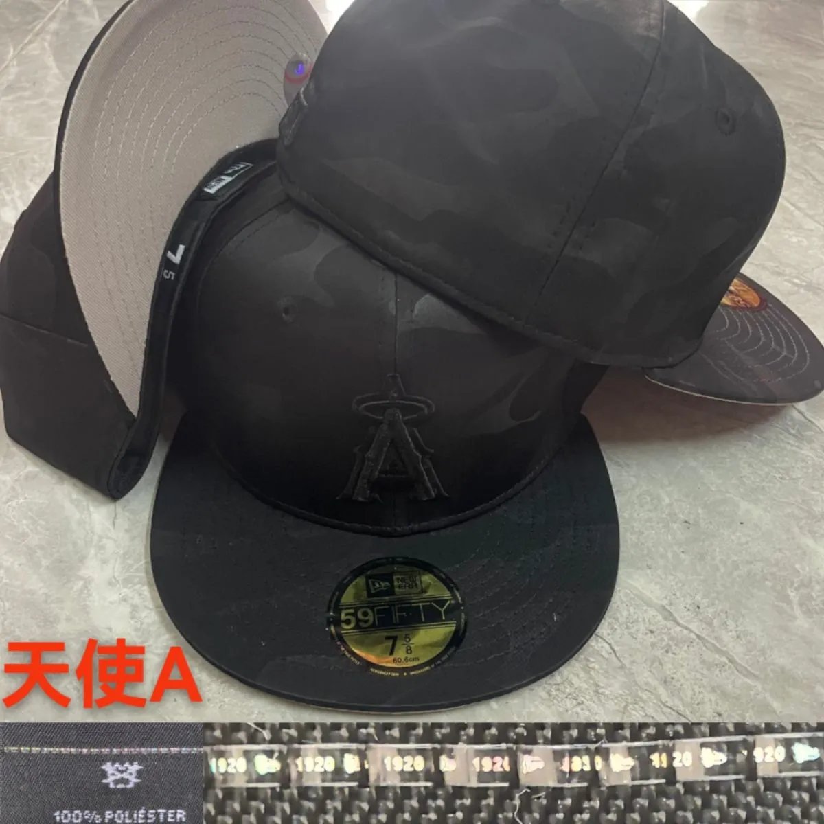 New Era Hats 59FIFTY Fitted Baseball Cap — Angels team 2