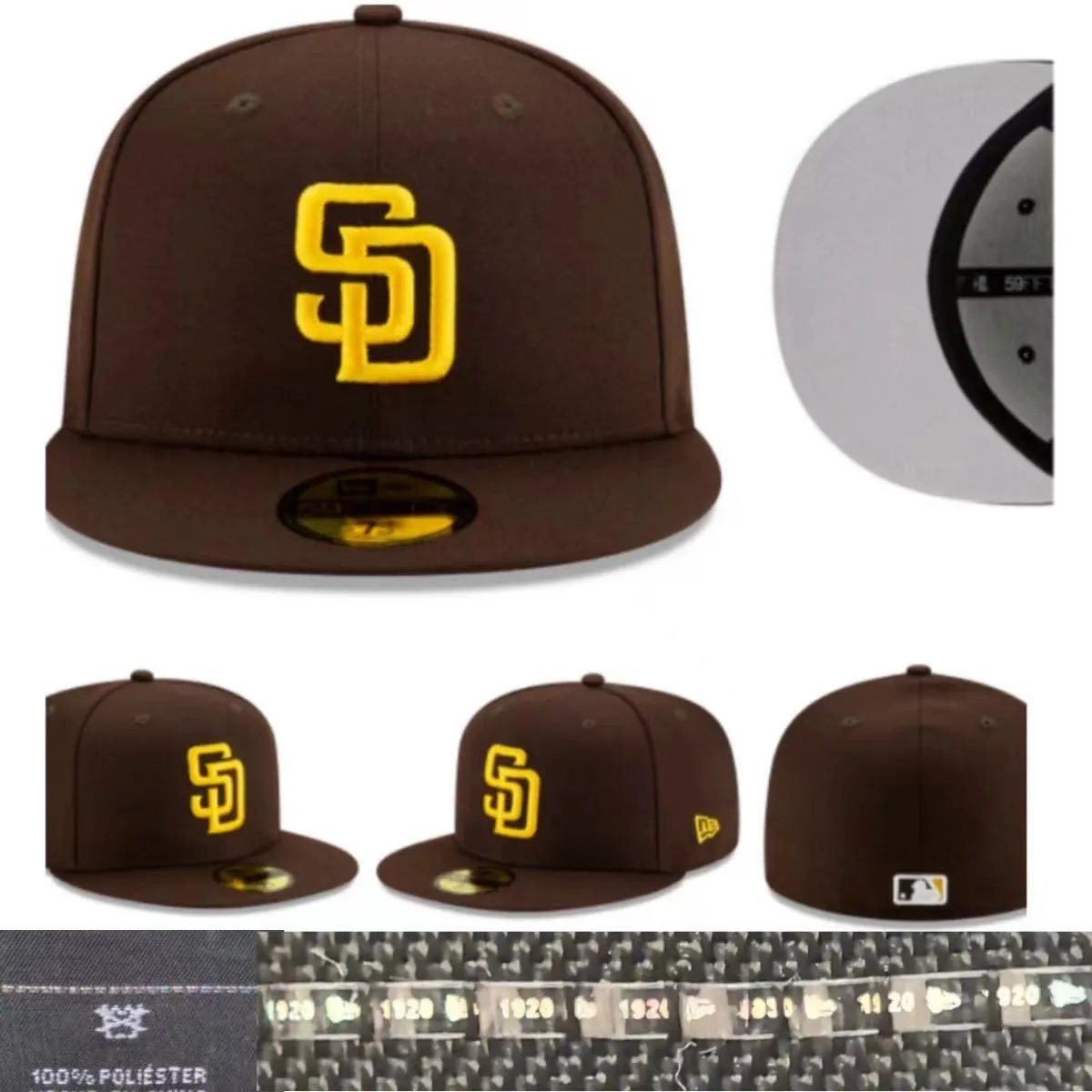 New Era Hats 59FIFTY Fitted Baseball Cap — Padres 1