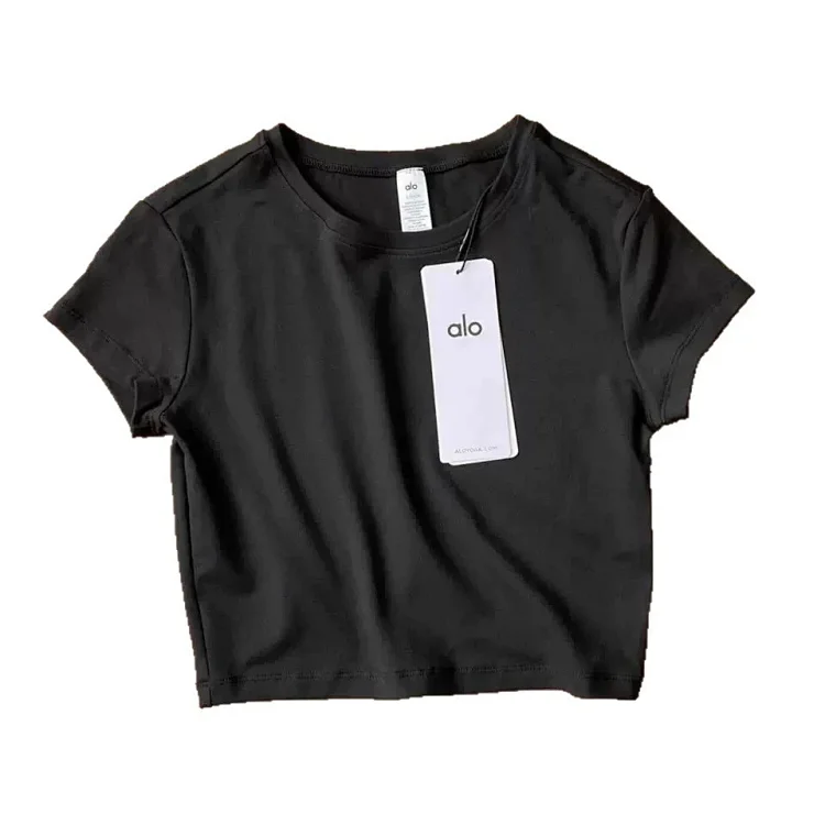 Sports training yoga right shoulder short-sleeved T-shirt for women summer inner layering short shirt top *no quality issues and cannot be returned without reason(pic10) Sports training yoga right shoulder short-sleeved T-shirt for women summer inner layering short shirt top *no quality issues and cannot be returned without reason