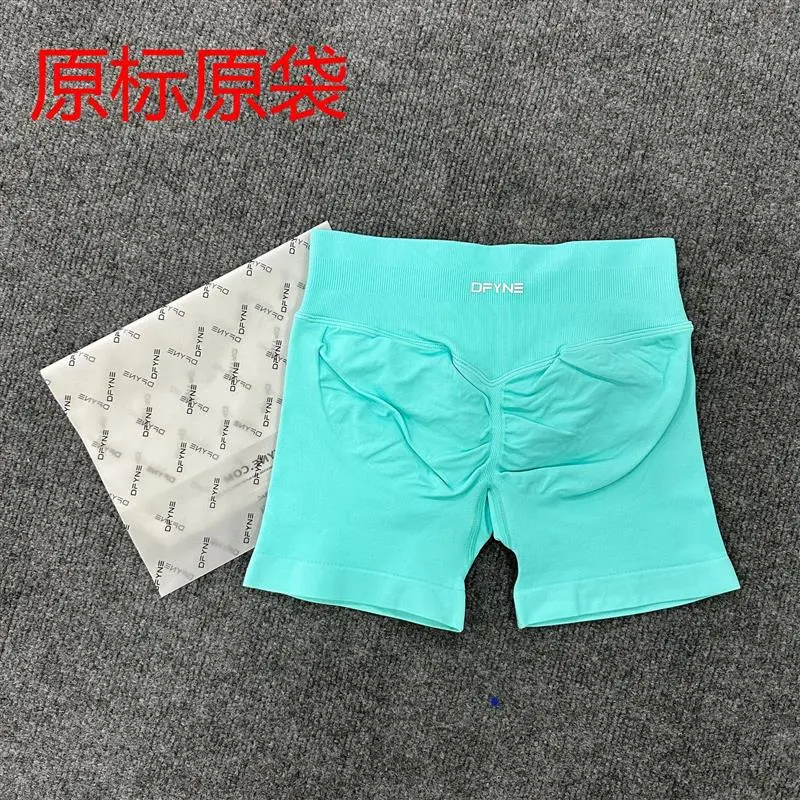 DFYNE (full color original label) Amazon's popular three-section waist sports running fitness high-waist butt-lifting yoga shorts *No quality issues and cannot be returned without reason