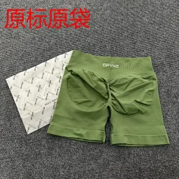 thumbnail for DFYNE全色原标亚马逊爆款三段腰运动跑步健身高腰提臀瑜伽短裤无质量问题不可无理由退货