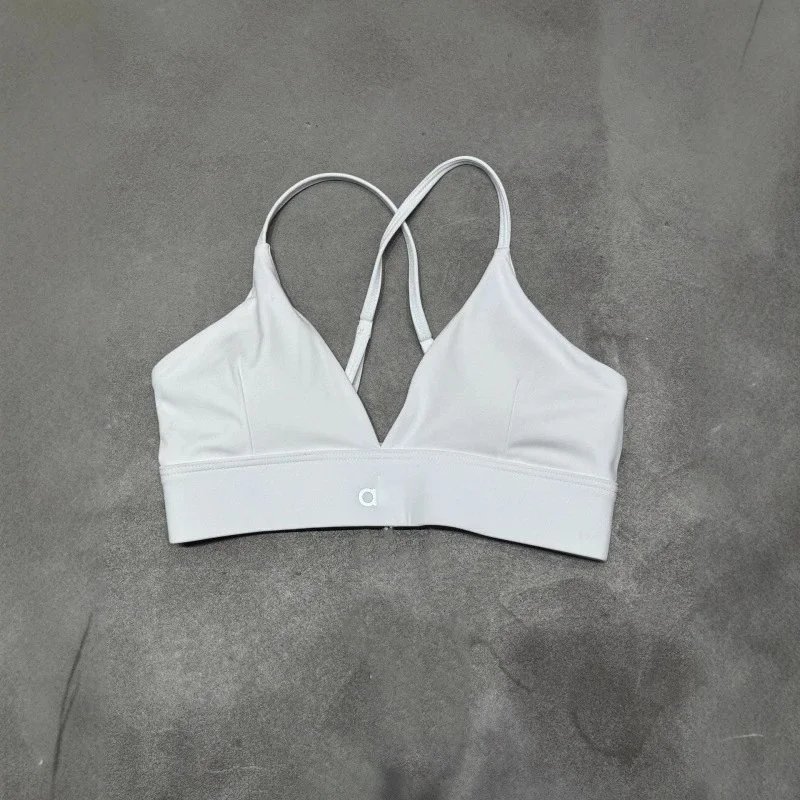 Alo Yoga Underwear V-Neck Crisscross-Back Sports Bra image 3