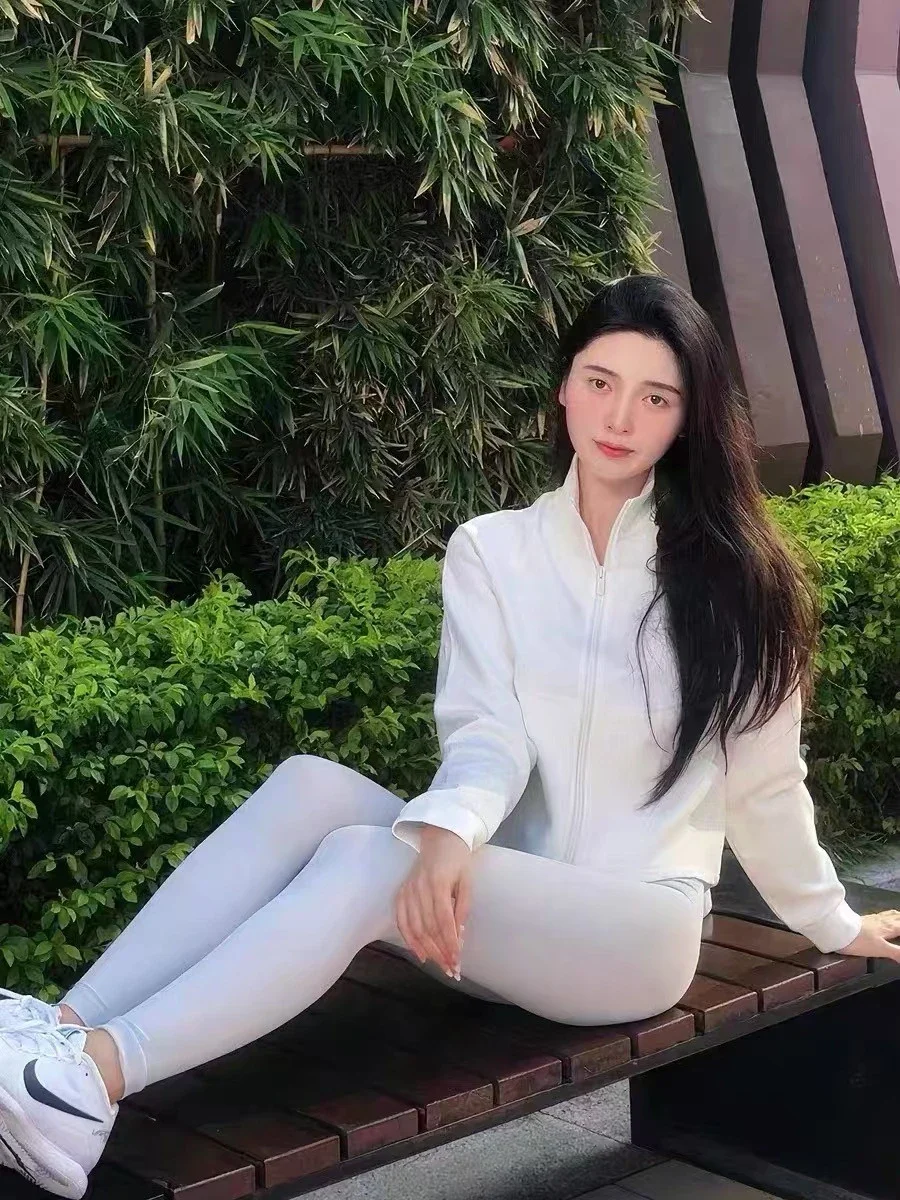 Women's yoga sports coat spring and autumn loose stand-up collar cardigan zipper sweatshirt running fitness yoga clothing top *no quality issues, no reason to return