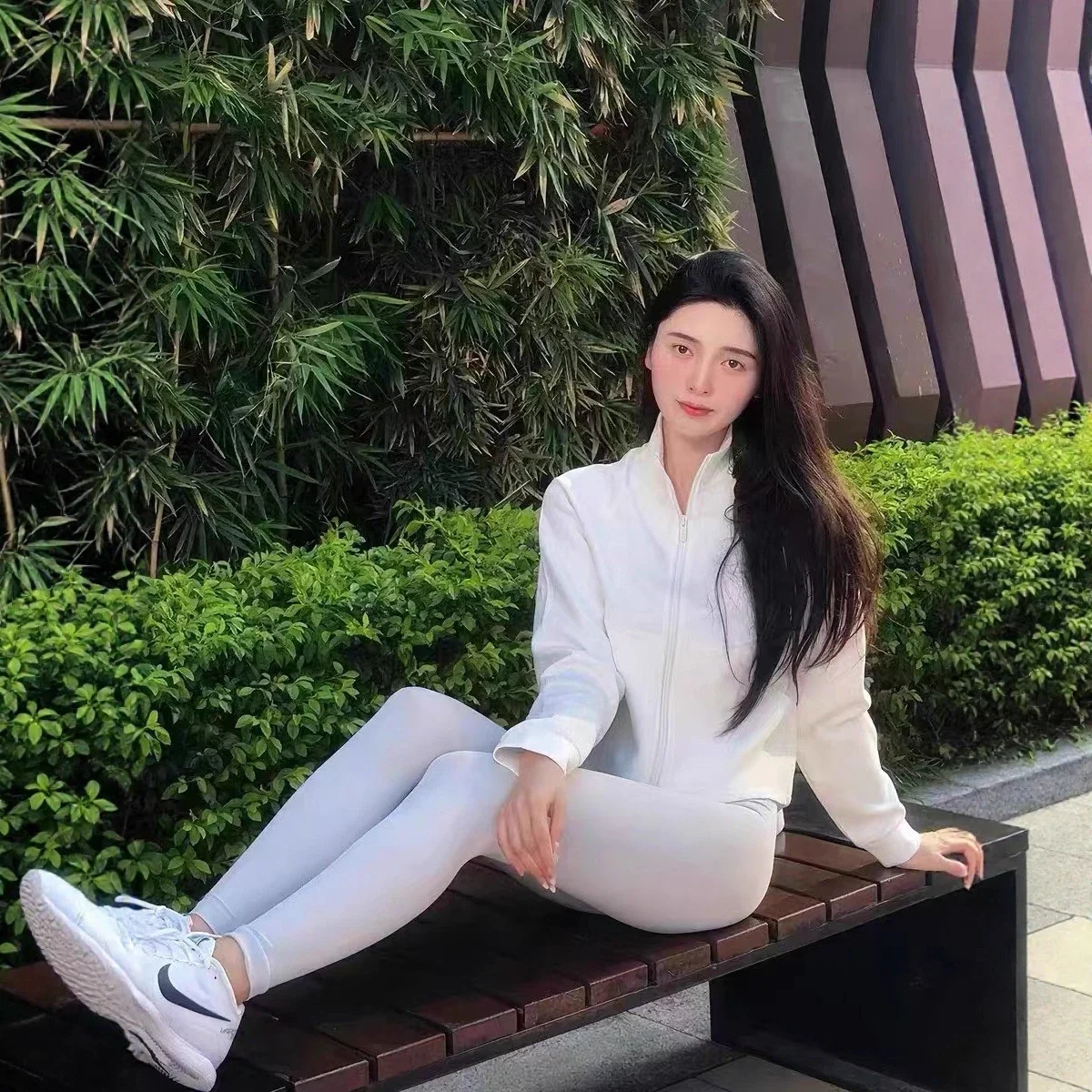 Women's yoga sports coat spring and autumn loose stand-up collar cardigan zipper sweatshirt running fitness yoga clothing top *no quality issues, no reason to return
