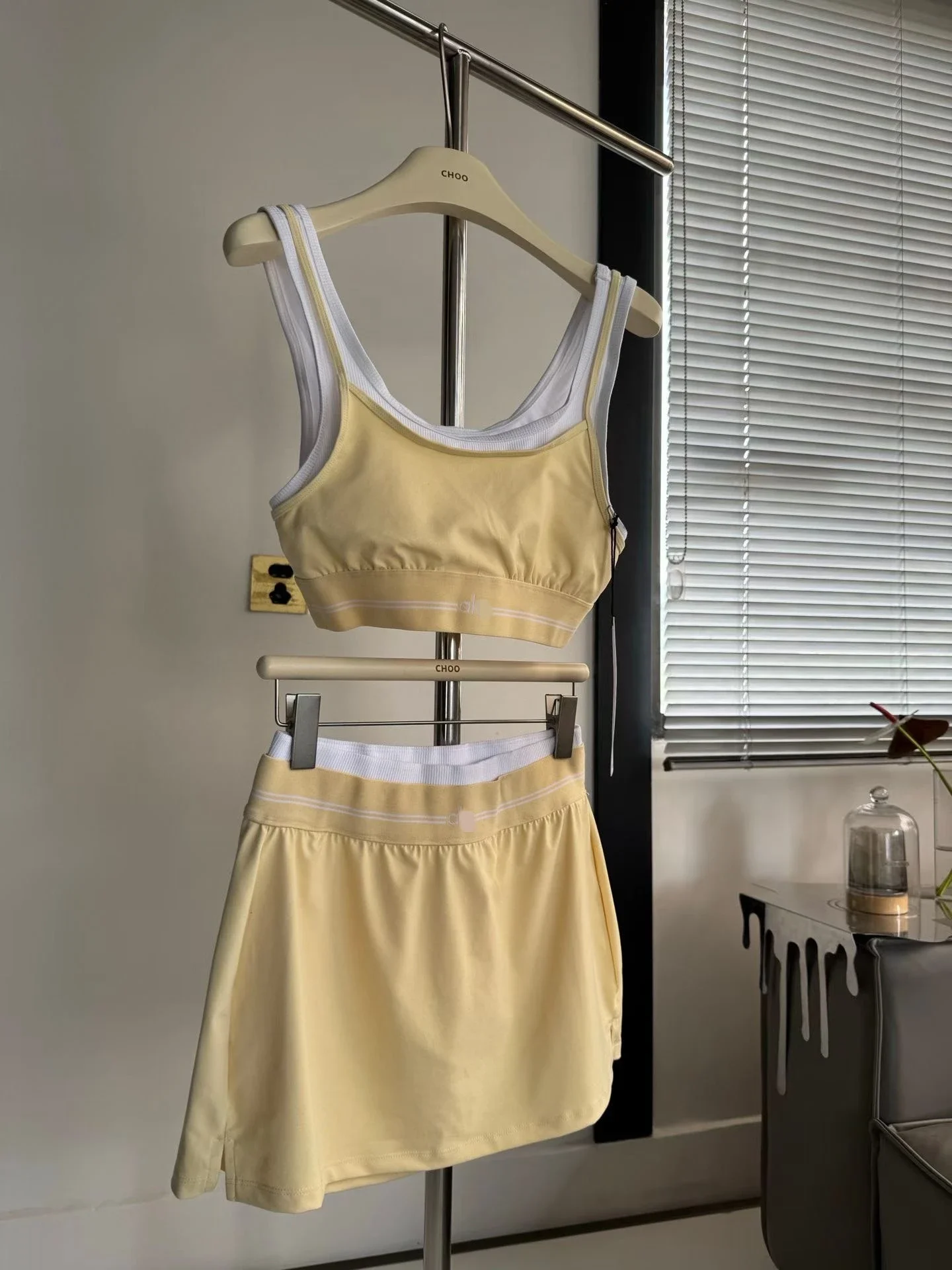 Alo yoga tennis skirt set
