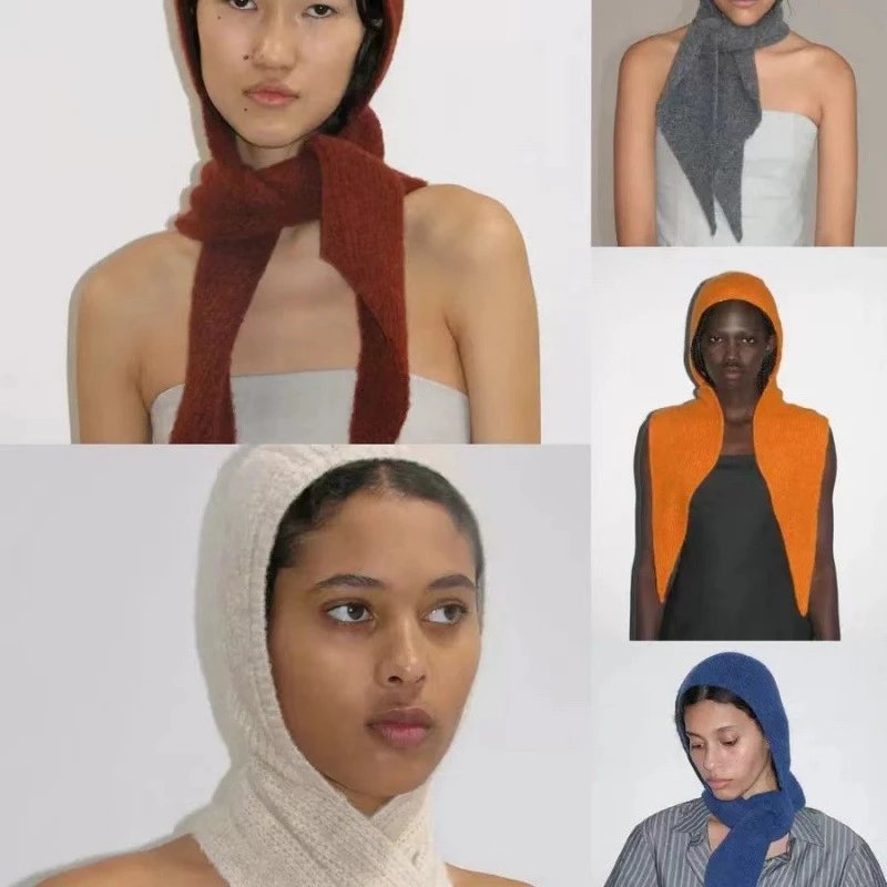 Palomawool Warm Knit Hood Scarf