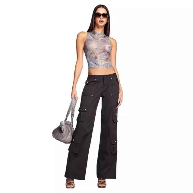 I.AM.GIA Blue Swirl Sheer Izar Tank: seller detail photo 4