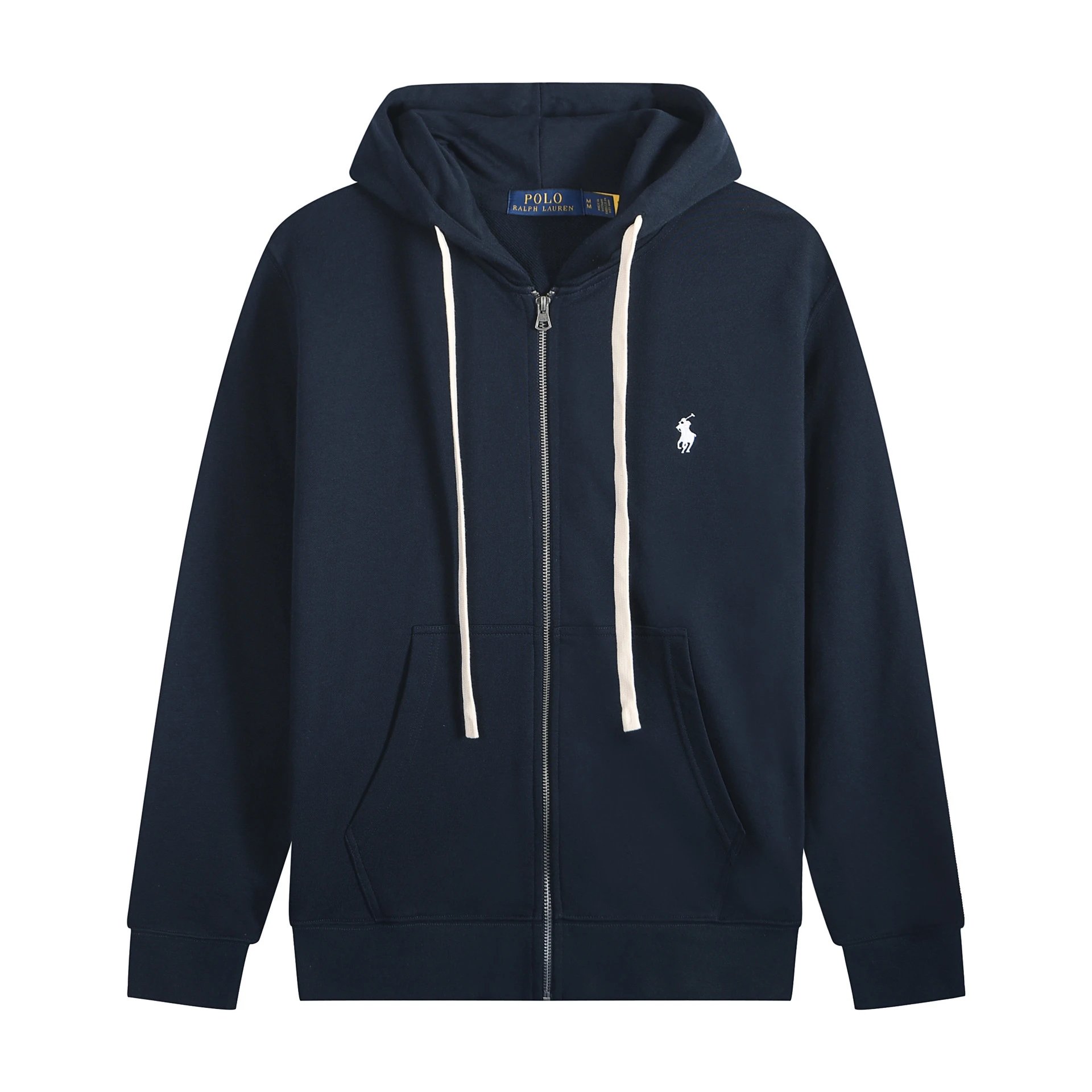 White Cord Zipper Treasure Blue White Label