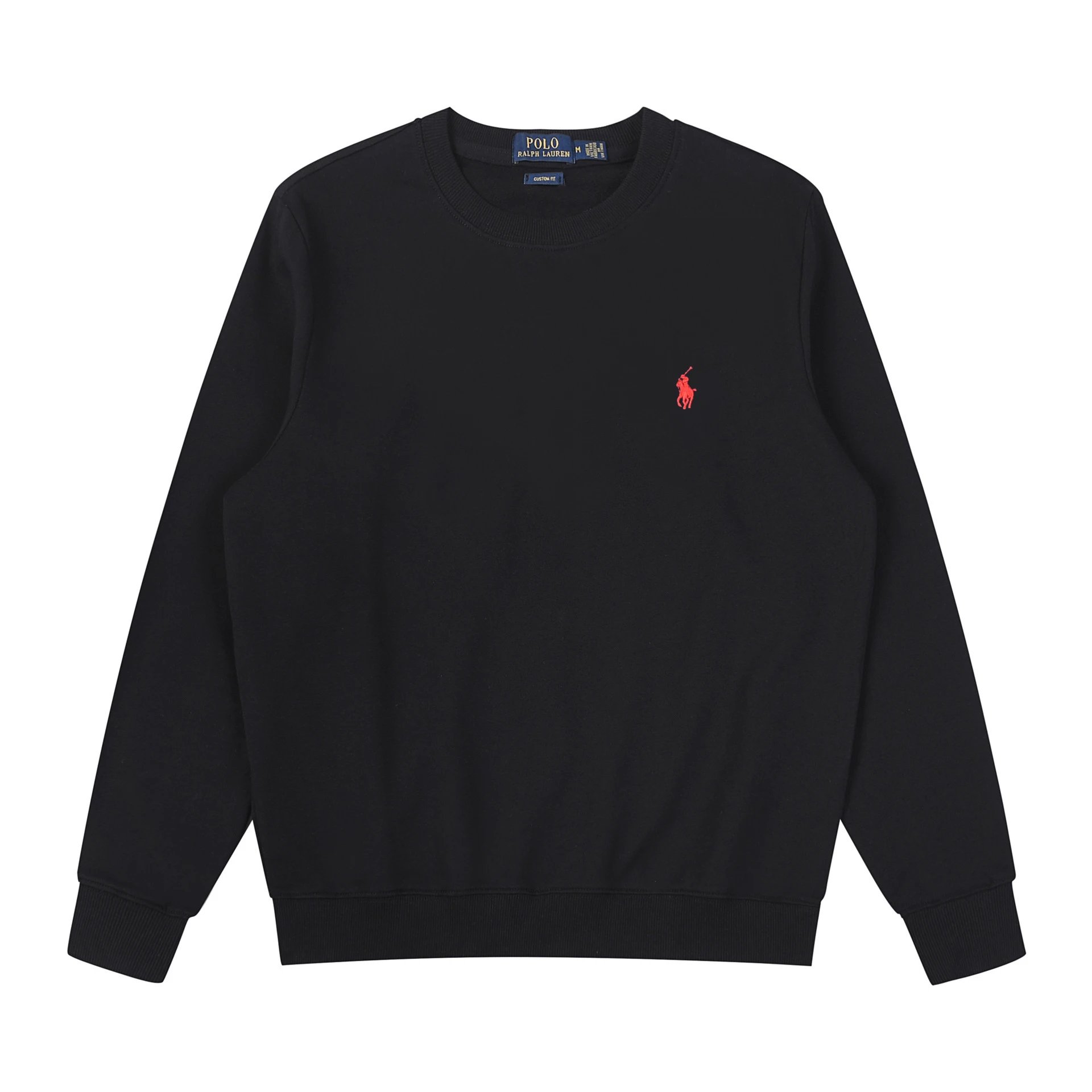 Crew Neck Black Red Label
