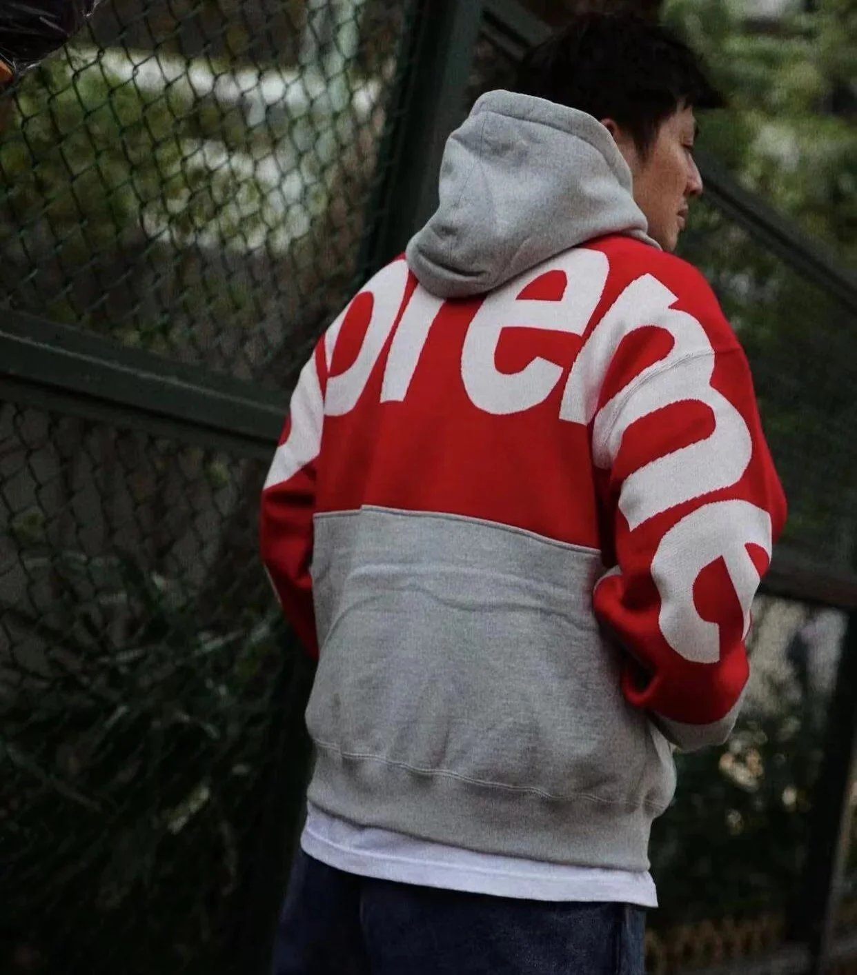 Grey (knit stitching)