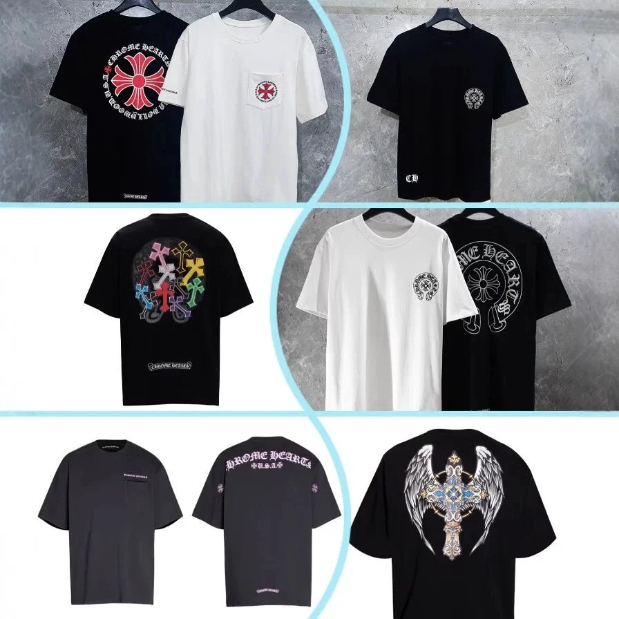 Chrome Hearts Cross Print T-Shirts