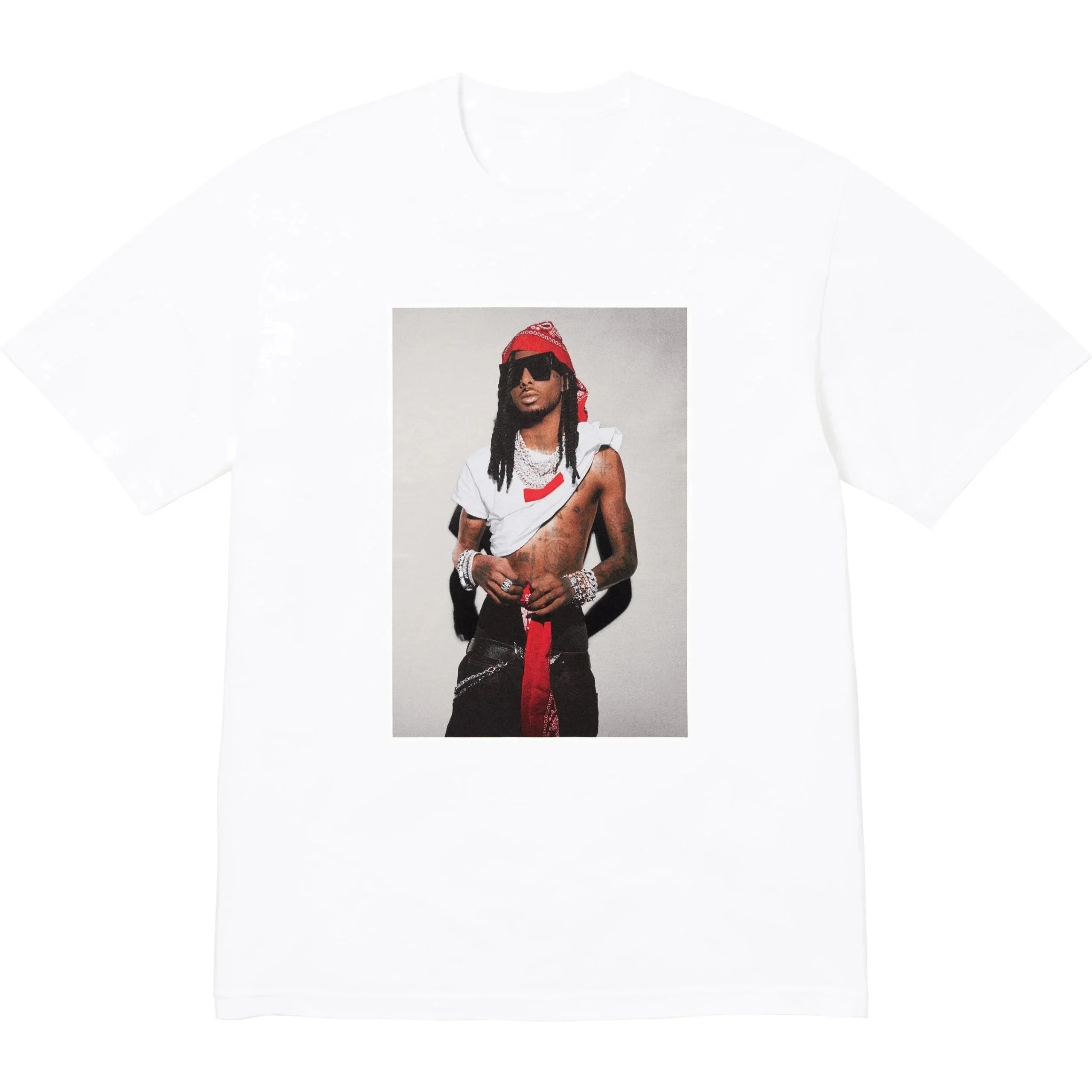 【DX56-5】Fw25PlayboiCartiTeeCartiCharacterPhotoPrintedShort-SleevedPureCottonT-ShirtBaseShirt
