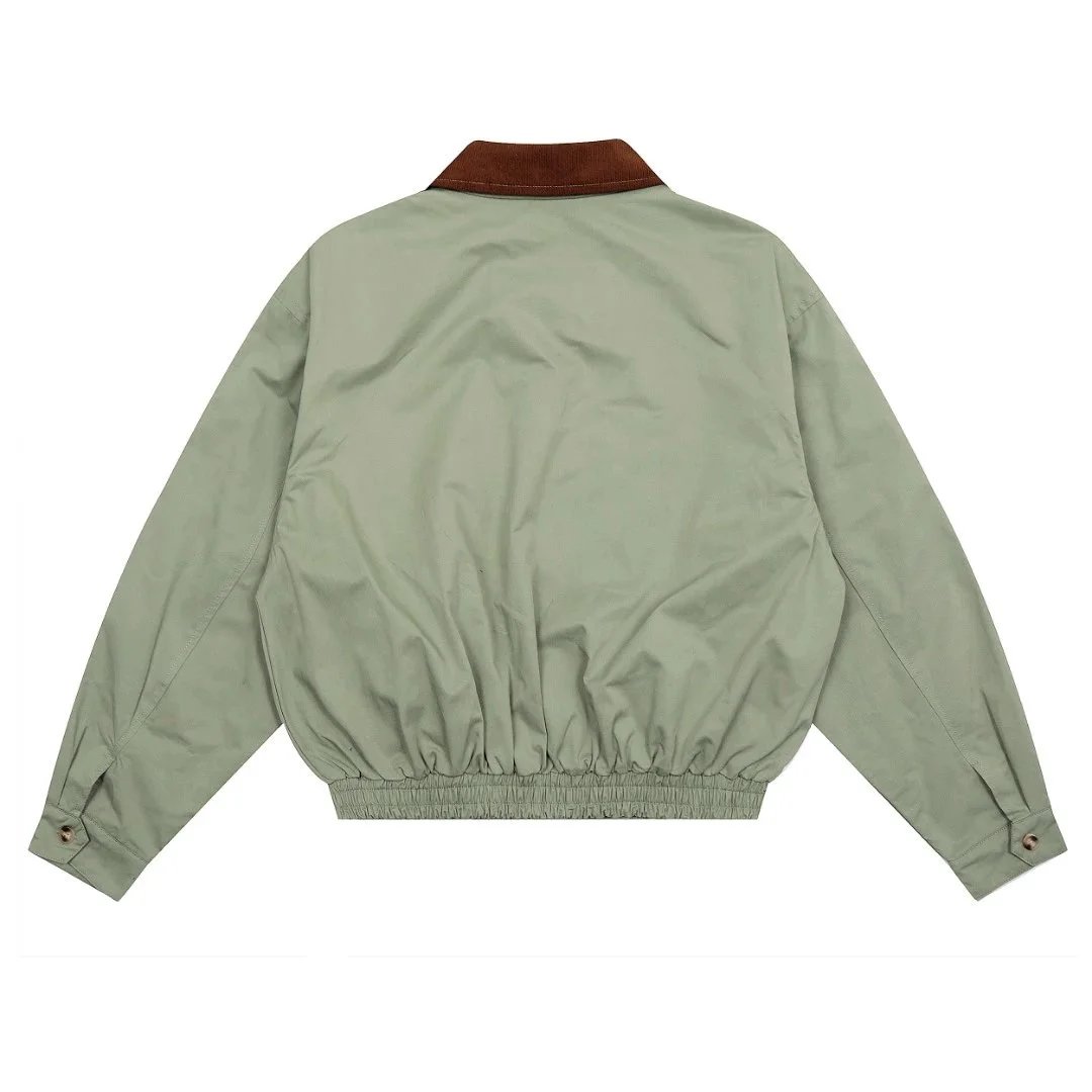 Ralph Lauren Polo Barn Jacket Off-White with Burgundy Collar Jacket - 17