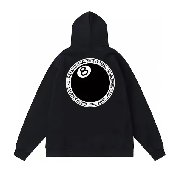 Stüssy 8-Ball Hoodie Black - 1