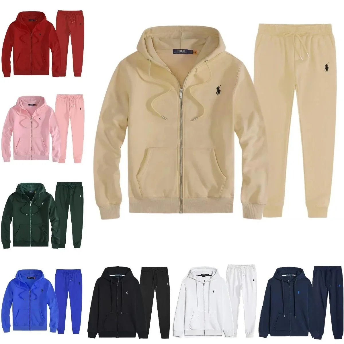 Polo Ralph Lauren Big Pony Hoodie & Jogger Set [16 styles]
