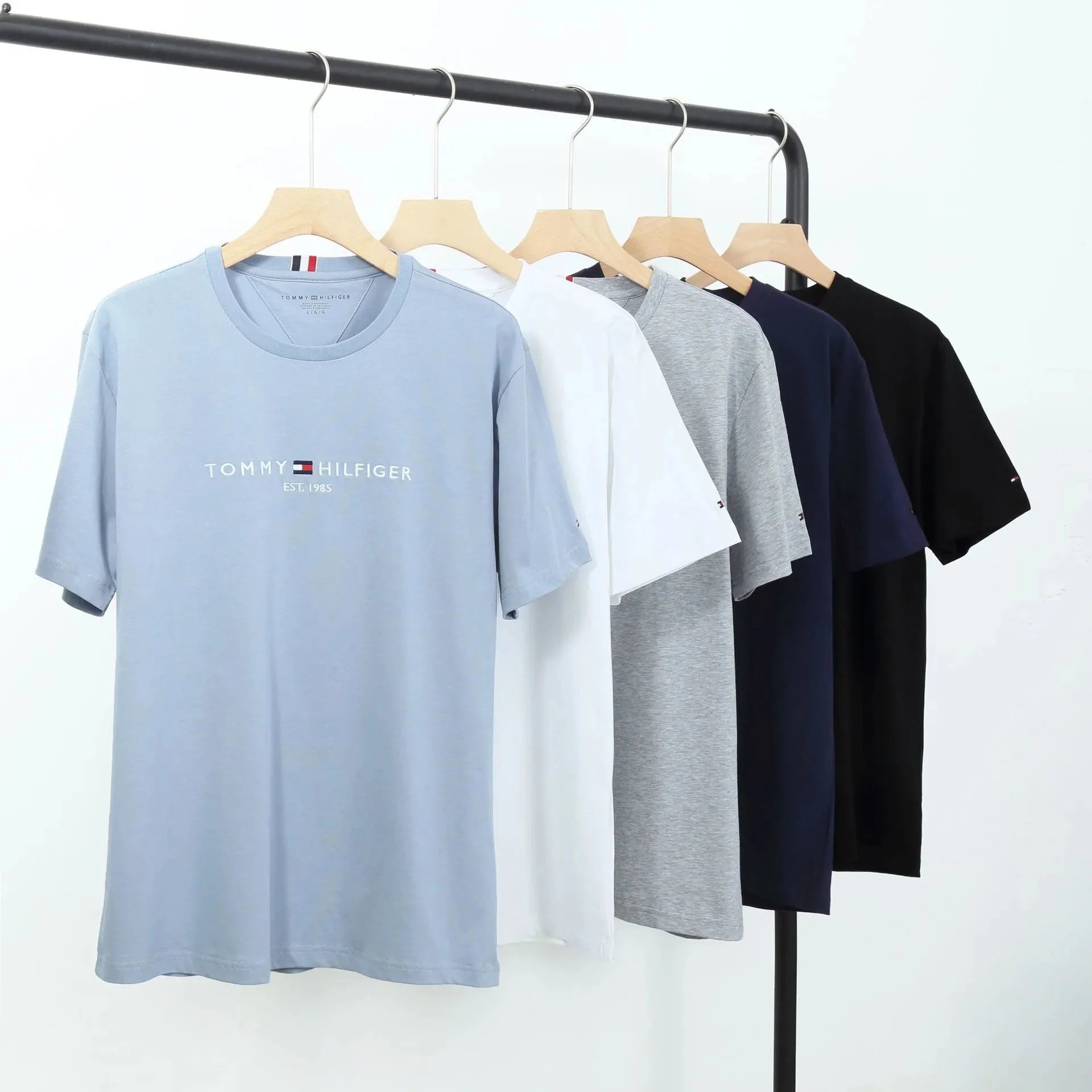 Tommy Hilfiger Classic Flag Logo T-Shirt Gray - 18