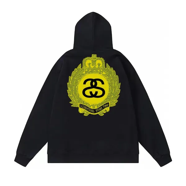 Stüssy x International Stüssy Posse Crest Hoodie Black - 1