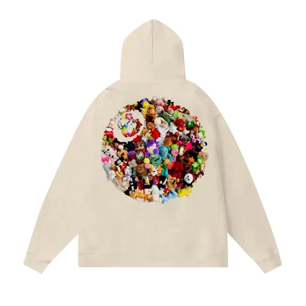 Off-White x Virgil Abloh Stuffed Toy Circle Hoodie Beige - 1