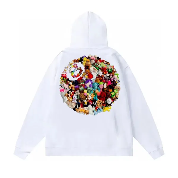 Cactus Plant Flea Market x The Hundreds Stuffed Toy Yin-Yang Hoodie White - 1