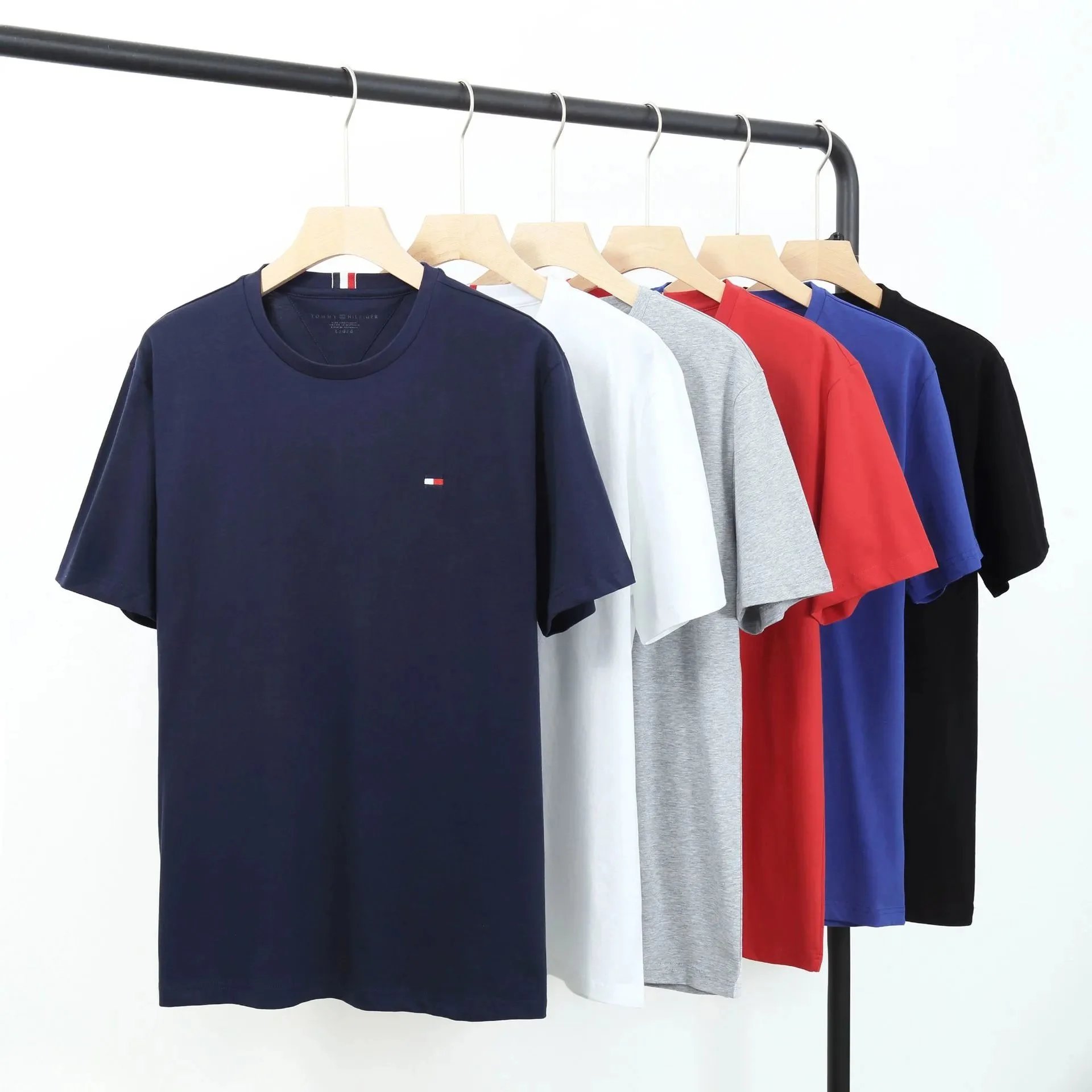 Tommy Hilfiger Classic Flag Logo T-Shirt Gray - 19