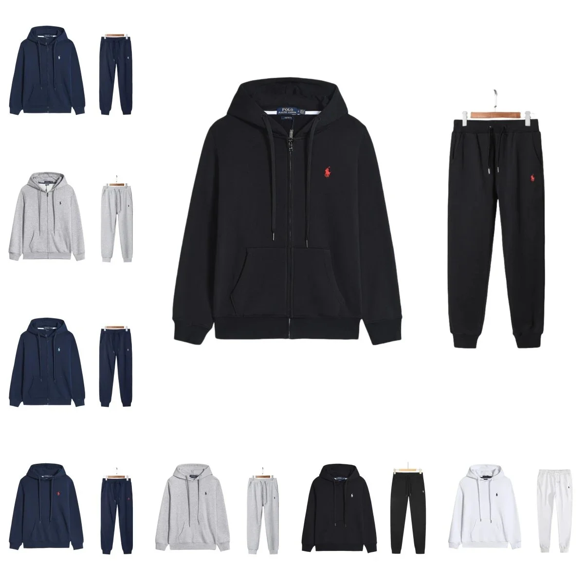 Ralph Lauren Polo Big Pony Hoodie & Jogger Tracksuit Set