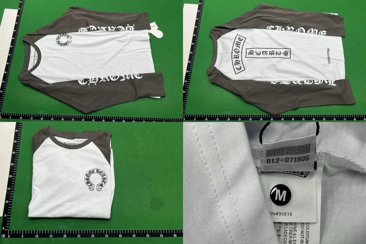 Chrome Hearts Raglan Long-Sleeve T-Shirt White/Black - 2