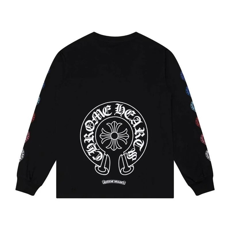Chrome Hearts Raglan Long-Sleeve T-Shirt White/Black - 23